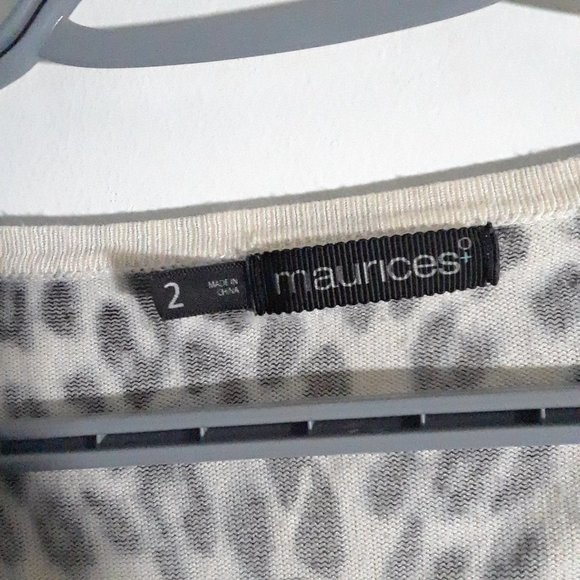Maurice's size 2 leopard print cardigan - Picture 3 of 5